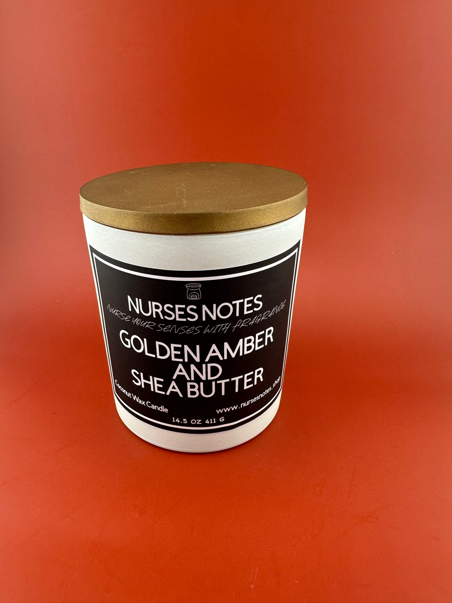 CANDLE GOLDEN AMBER AND SHEA BUTTER