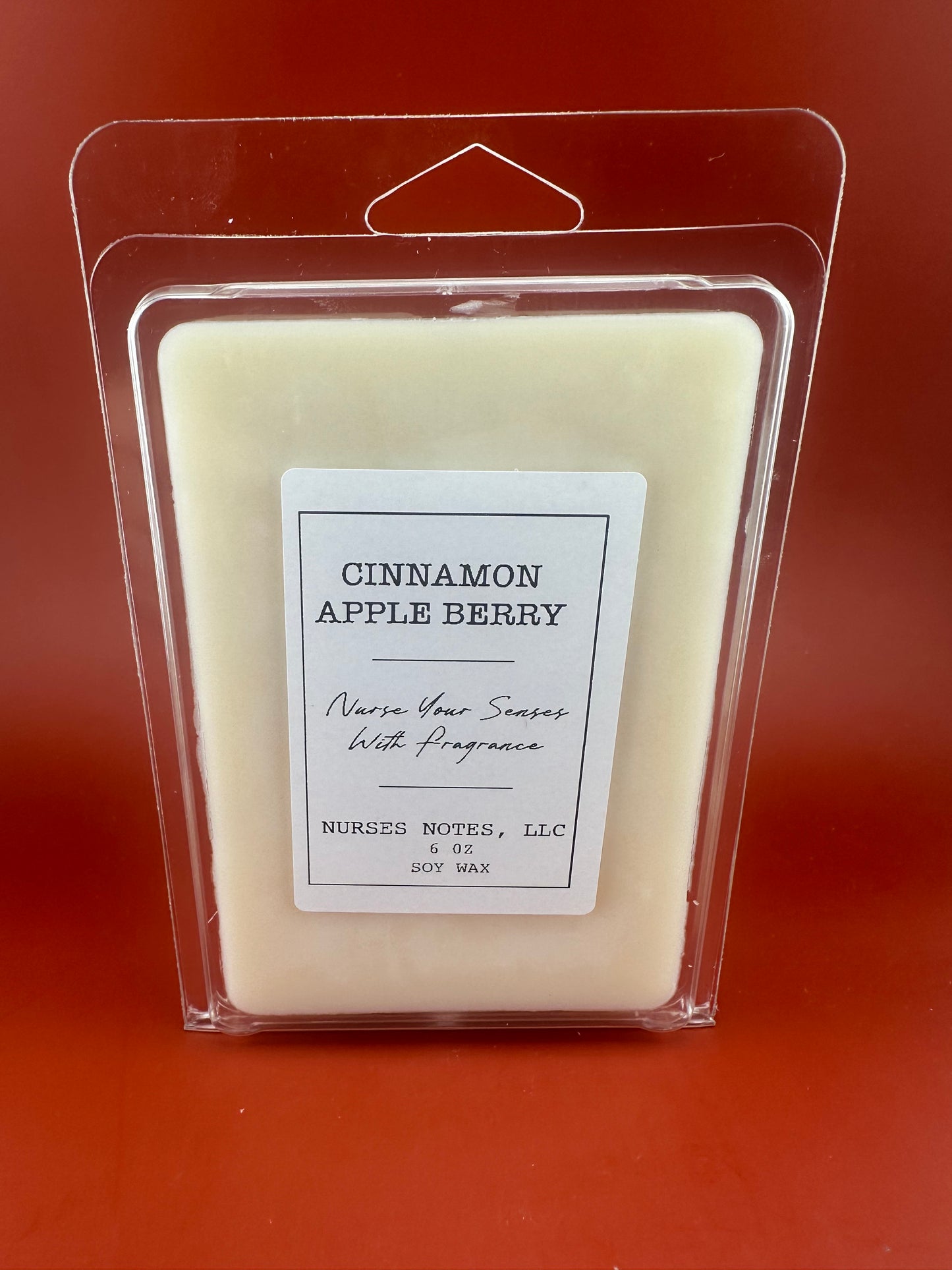 LARGE WAX MELT (6 OZ) CINNAMON APPLE BERRY