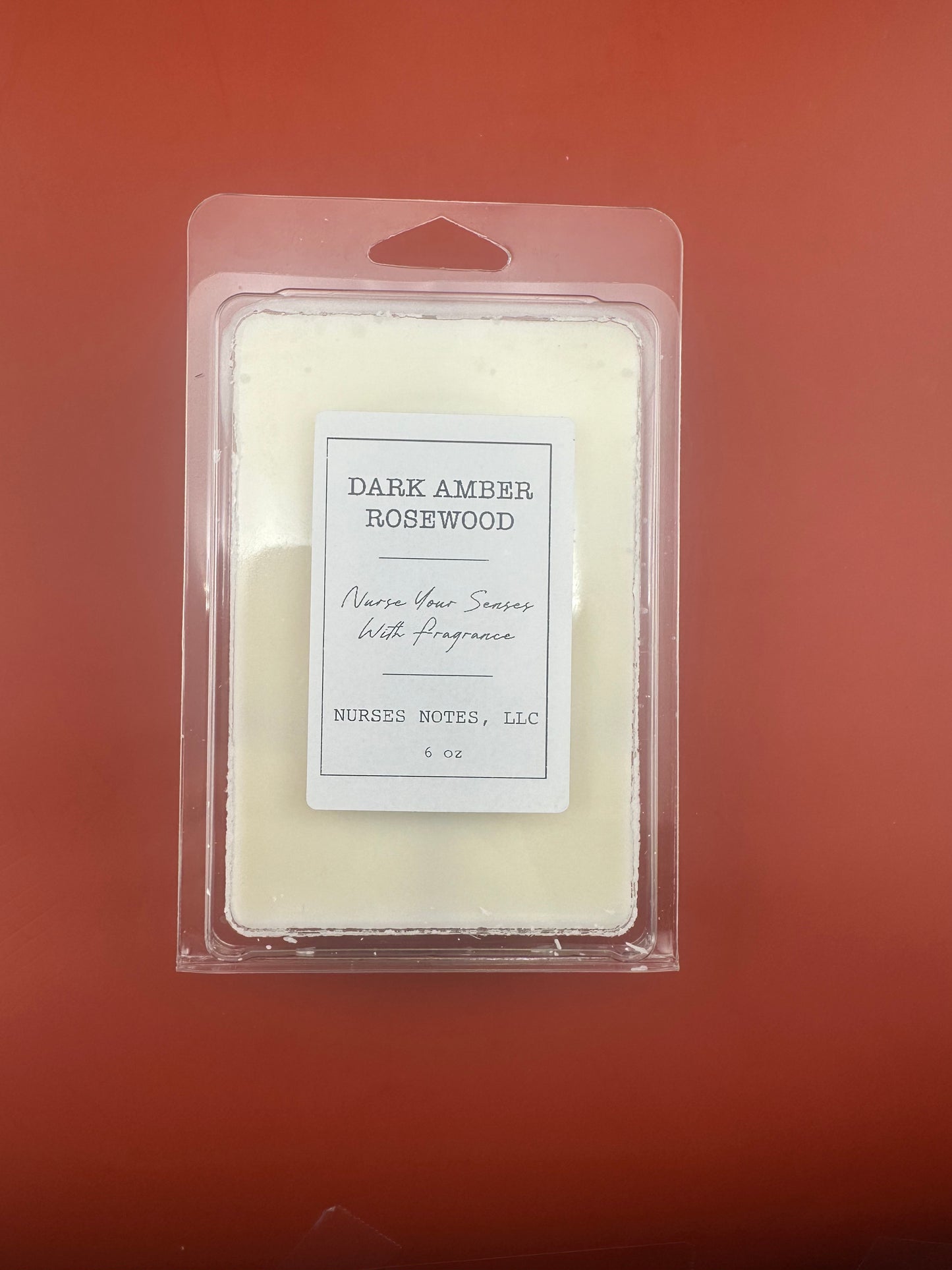 LARGE WAX MELT (6 OZ) DARK AMBER ROSEWOOD