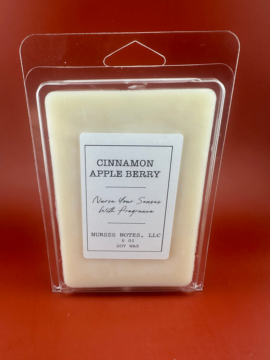 LARGE WAX MELT (6 OZ) CINNAMON APPLE BERRY