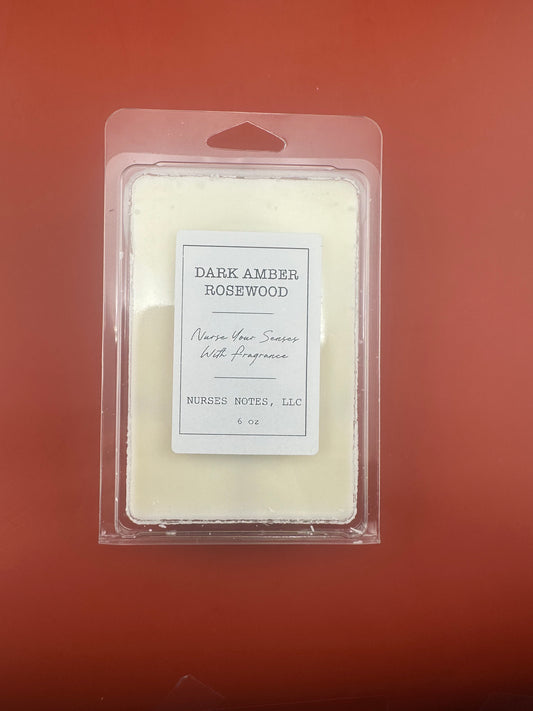 LARGE WAX MELT (6 OZ) DARK AMBER ROSEWOOD